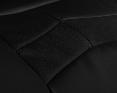 Офисное кресло TOBIAS черный, экокожа и металл, мягкое сиденье, с подлокотниками