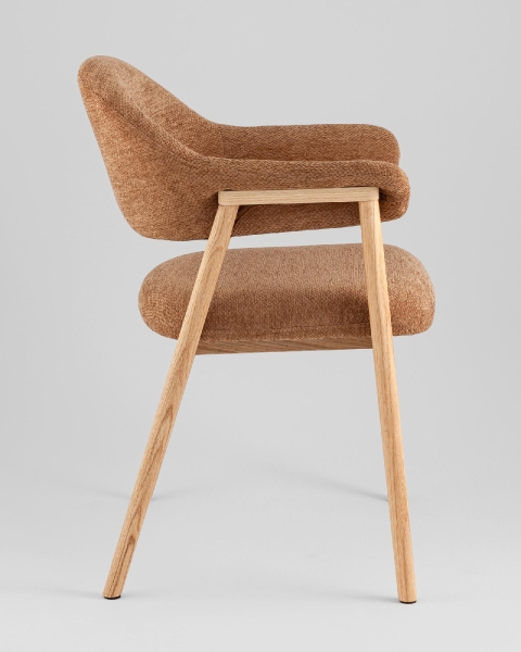 Стул обеденный Tavu с деревянными ножками терракотовый Стул обеденный Tavu с деревянными ножками терракотовый