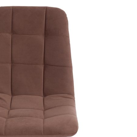 Стул CHILLY MAX ткань и металл, 45х54х90 см, коричневый 01, черный