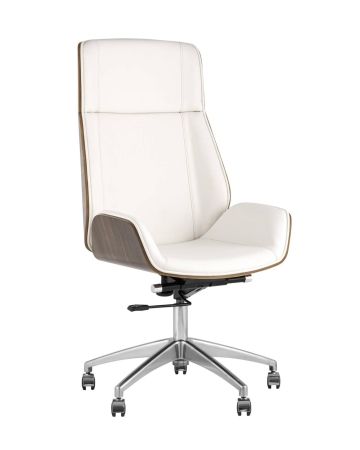 Кресло руководителя TopChairs Crown молочное