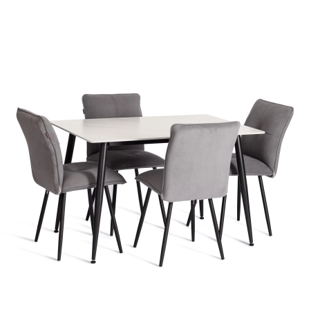 Стол обеденный Austen/Остин белый и черный Стол обеденный Austen/Остин белый и черный