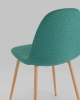 Стул Валенсия SN зеленый с ножками под дерево