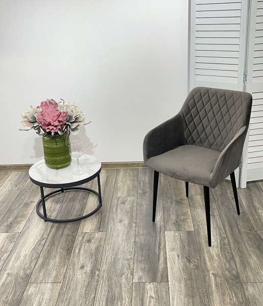 Стул BRANDY-X графит #14 велюр, черный каркас Стул BRANDY-X графит #14 велюр, черный каркас