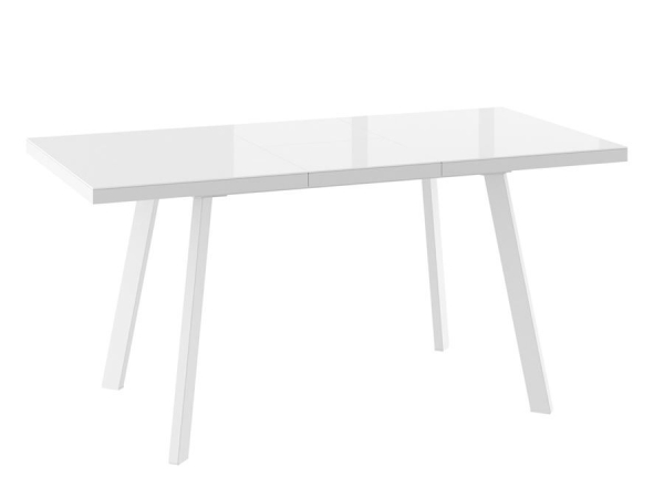 БОРГ-120(160)х80 стол раздвижной со стеклом, белый