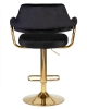 Набор 2 шт Стул барный CHARLY GOLD, черный велюр (MJ9-101)