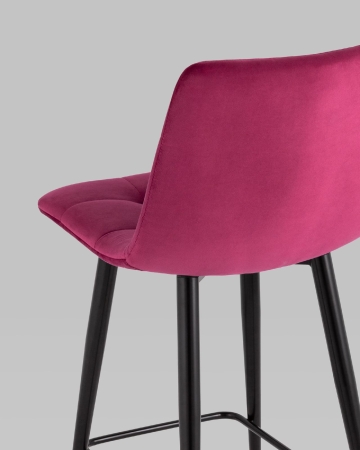 Стул полубарный Джанго велюр винный высота сиденья 60 см