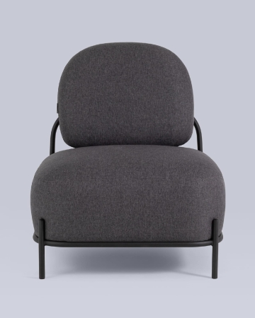 Кресло Стоун рогожка темно-серый