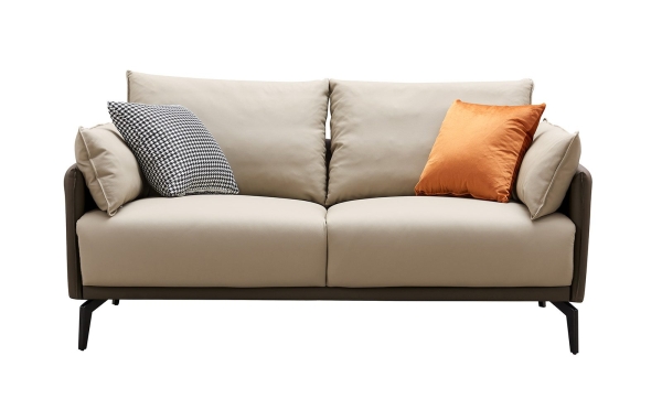 Диван ELEGANTE NAPPA SF015 (2-х местный) бежевый/коричневый