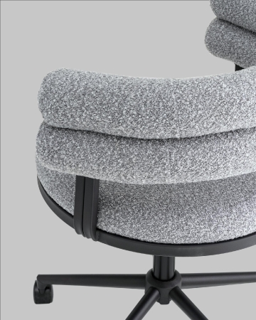 Кресло офисное Ponty серый с черными ножками