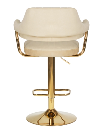 Стул барный CHARLY золотой, бежевый велюр MJ9-10