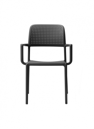 Кресло пластиковое Bora антрацит