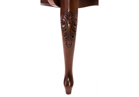 Стул деревянный Adriano 2 вишня с патиной с подлокотниками