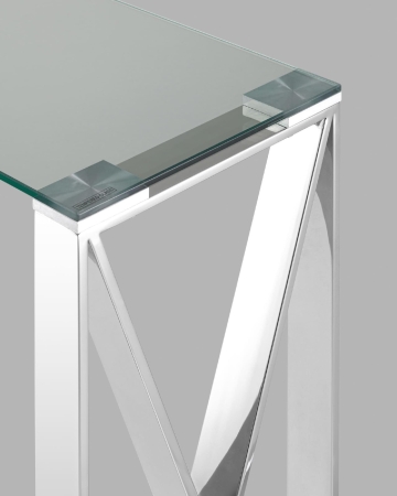 Консоль КРОСС 115*30 серебро