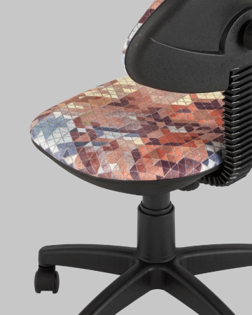 Кресло компьютерное детское УМКА абстракция оранжевый