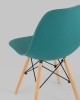 Стул Eames Style DSW темно-бирюзовый (разборный каркас)
