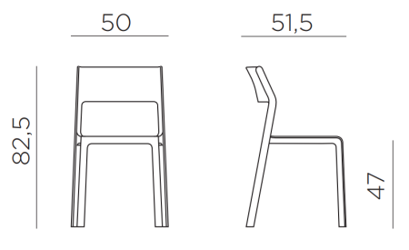 Стул пластиковый Trill Bistrot Стул пластиковый Trill Bistrot