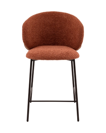 Стул полубарный Блейз букле терракотовый