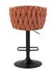Набор 2 шт Стул барный LEON, оранжевая ткань (LAR 275-27)