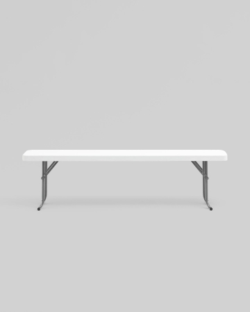 Скамейка складная Кейт 152*25*42 см белая Скамейка складная Кейт 152*25*42 см белая
