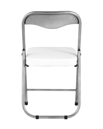Стул складной ДЖОН металлик, белый