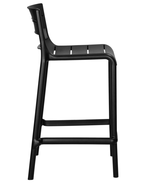 Стул NESSA черный, пластик, твердое сиденье, без подлокотников Стул NESSA черный, пластик, твердое сиденье, без подлокотников