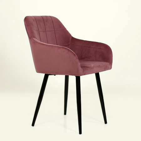 Кресло K-36 велюр пыльно-розовый