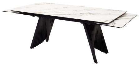 Стол IVAR 180 MARBLES KL-188 Контрастный мрамор, итальянская керамика