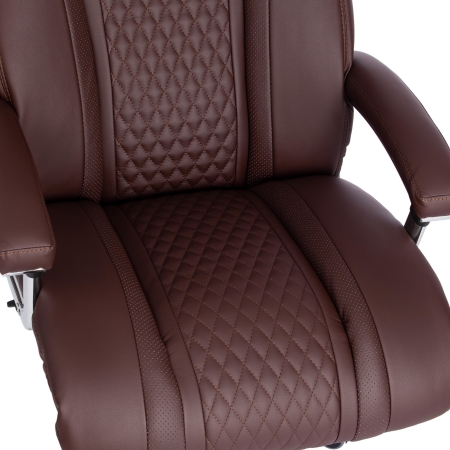 Кресло Trust (max) экокожа, коричневый