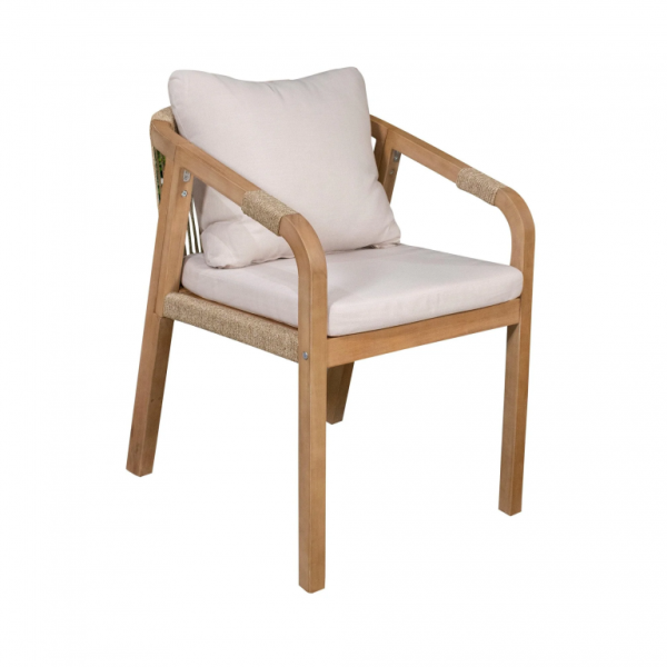 Кресло деревянное с подушками Tagliamento Rimini KD