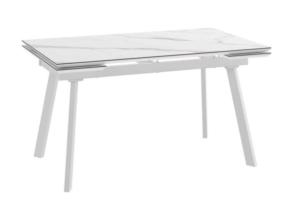 Cтол с керамическим покрытием MILANA FOUR-160 белый 160(40+40)х90