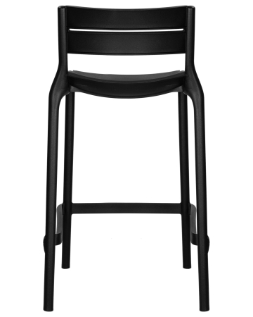 Стул NESSA черный, пластик, твердое сиденье, без подлокотников