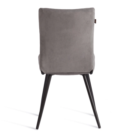Стул обеденный Monte Carlo серый, ткань и металл, мягкое сиденье, без подлокотников Стул обеденный Monte Carlo серый, ткань и металл, мягкое сиденье, без подлокотников