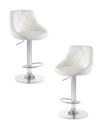 Набор 2 шт Стул барный LOGAN, белый