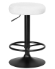 Табурет барный TEDDY BLACK белый букле 13 Табурет барный TEDDY BLACK белый букле 13