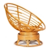 Кресло-качалка "PAPASAN" w 23 и 01 B с подушкой, мед, ткань коричневый, 3М7-147 фото в интернет-магазине Stoolmarket