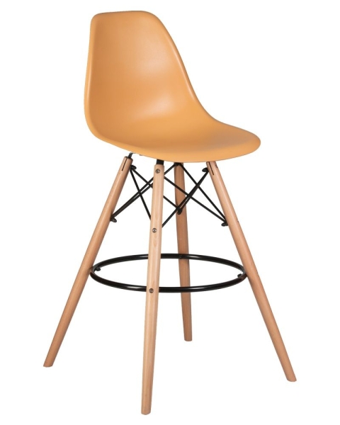 Стул барный DSW BAR ножки светлый бук персиковый NX-Y-06