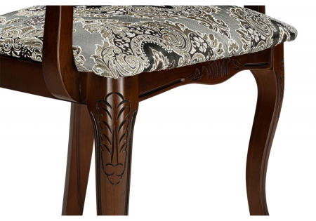 Стул деревянный Bronte муса черная вишня, патина