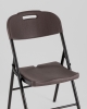 Стул складной банкетный коричневый под дерево