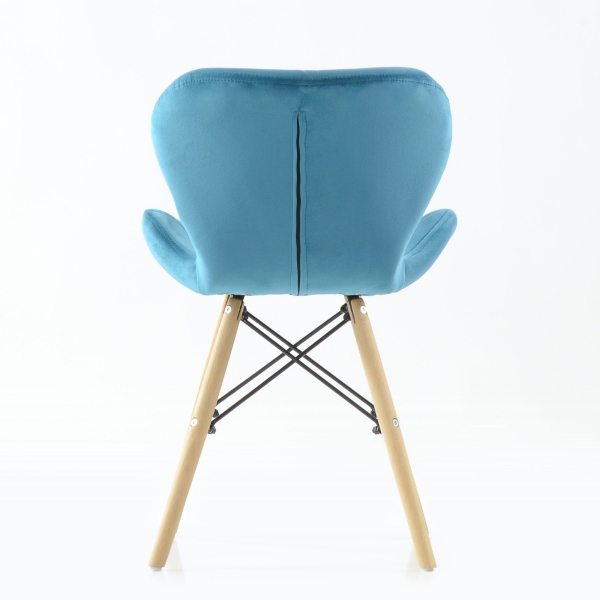 Стул Perfecto бирюзовый велюр Стул Perfecto бирюзовый велюр