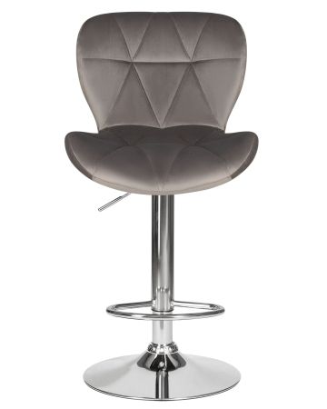 Стул барный BARNY серый велюр MJ9-75