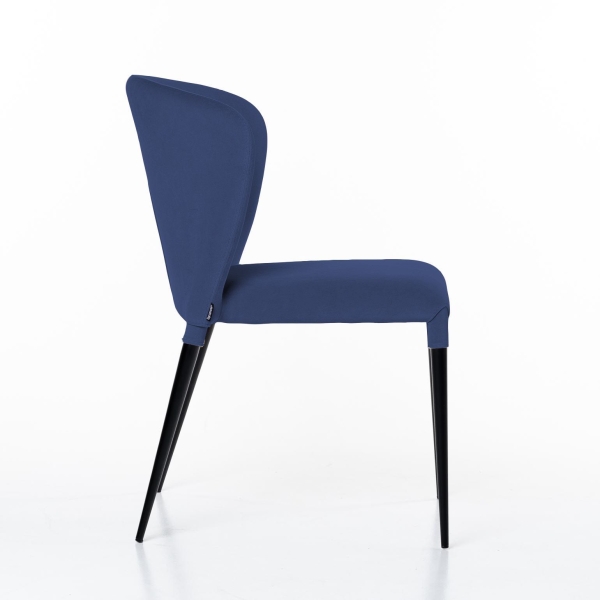 Стул Albert (Альберт) бархат синий