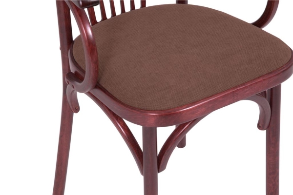 Стул Венский мягкий махагон, ткань М09