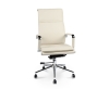 Кресло офисное Харман (ivory) хром слоновая кость экокожа