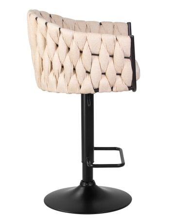 Стул барный LEON бежевая ткань LAR 275-1