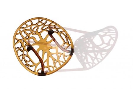 Кресло прозрачное Crystal янтарный