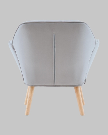 Кресло Руди серебристый