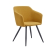 Стул DC-1727-2 желтый PK598B-4 с черными ножками