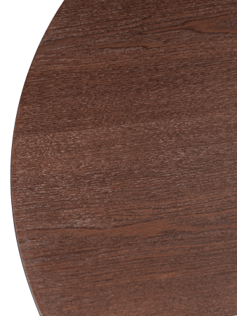 Барный стол Tulip style черный каркас столешница орех