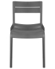 Стул TIM серый, пластик, твердое сиденье, без подлокотников