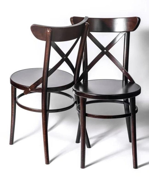 Деревянный стул венский Terra темный орех с твердым сиденьем Деревянный стул венский Terra темный орех с твердым сиденьем